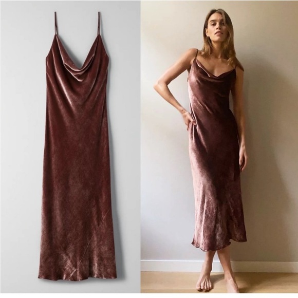 Wilfred Spritz Cowl Neck Slip Dress - Picture 2 of 10